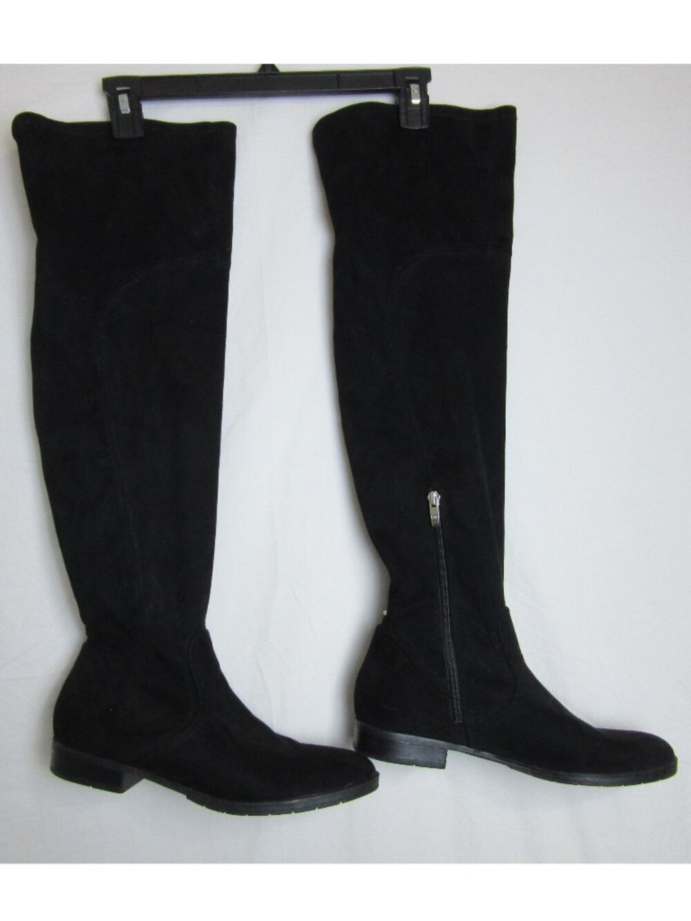 Marc Fisher Black Suede Over the Knee Riding Boots 9.5 Round Toe